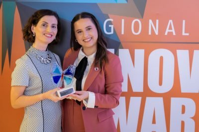 Read more about the article ЕДУФРОНТ ја доби наградата за иновации во СТЕМ на Регионалниот натпревар „Батерфлај“ за 2024 година